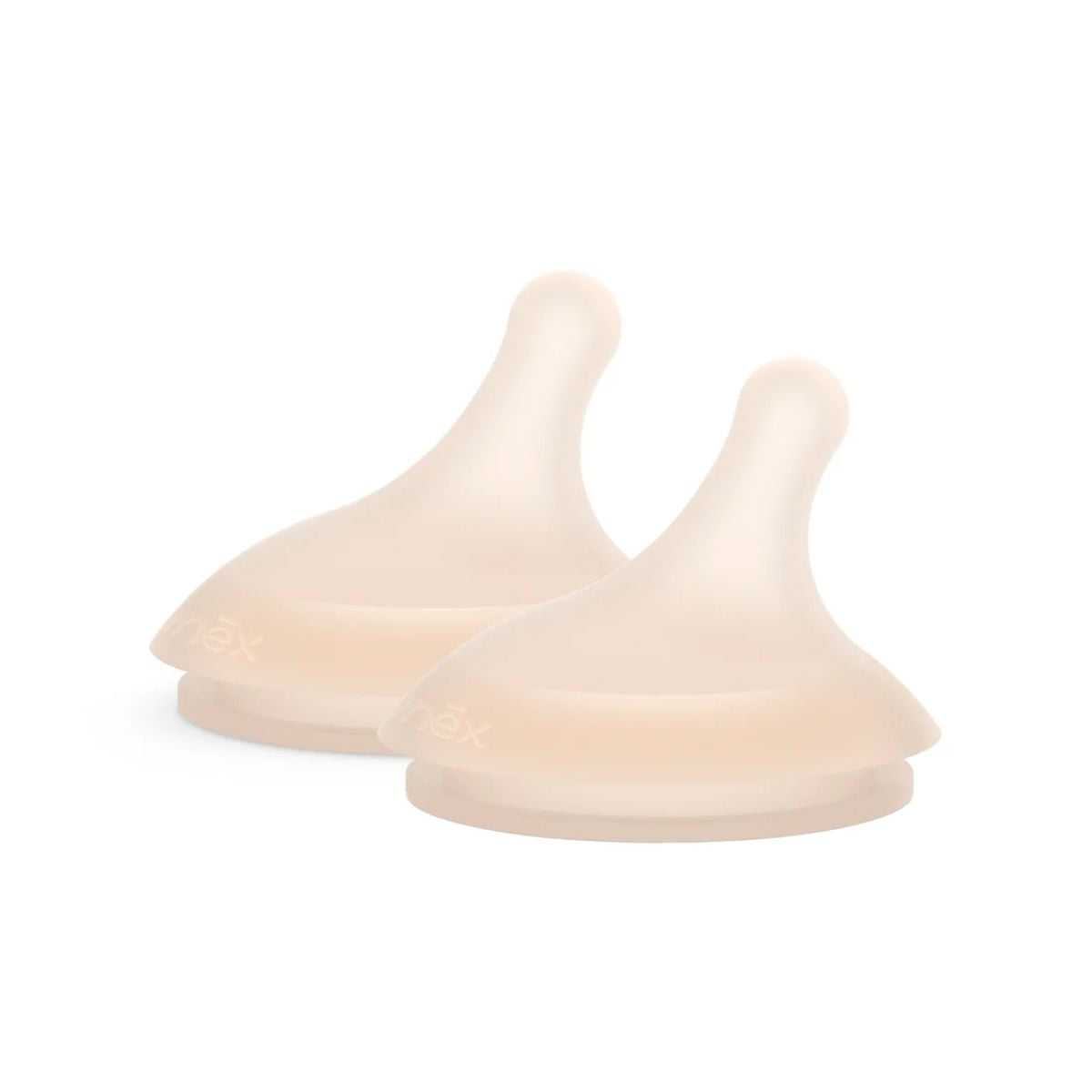 Suavinex Zero.Zero Asymmetrical Silicone Nipple Dense Flow 6M+ 2 Pack - Light Tone - Practical and Easy to Maintain