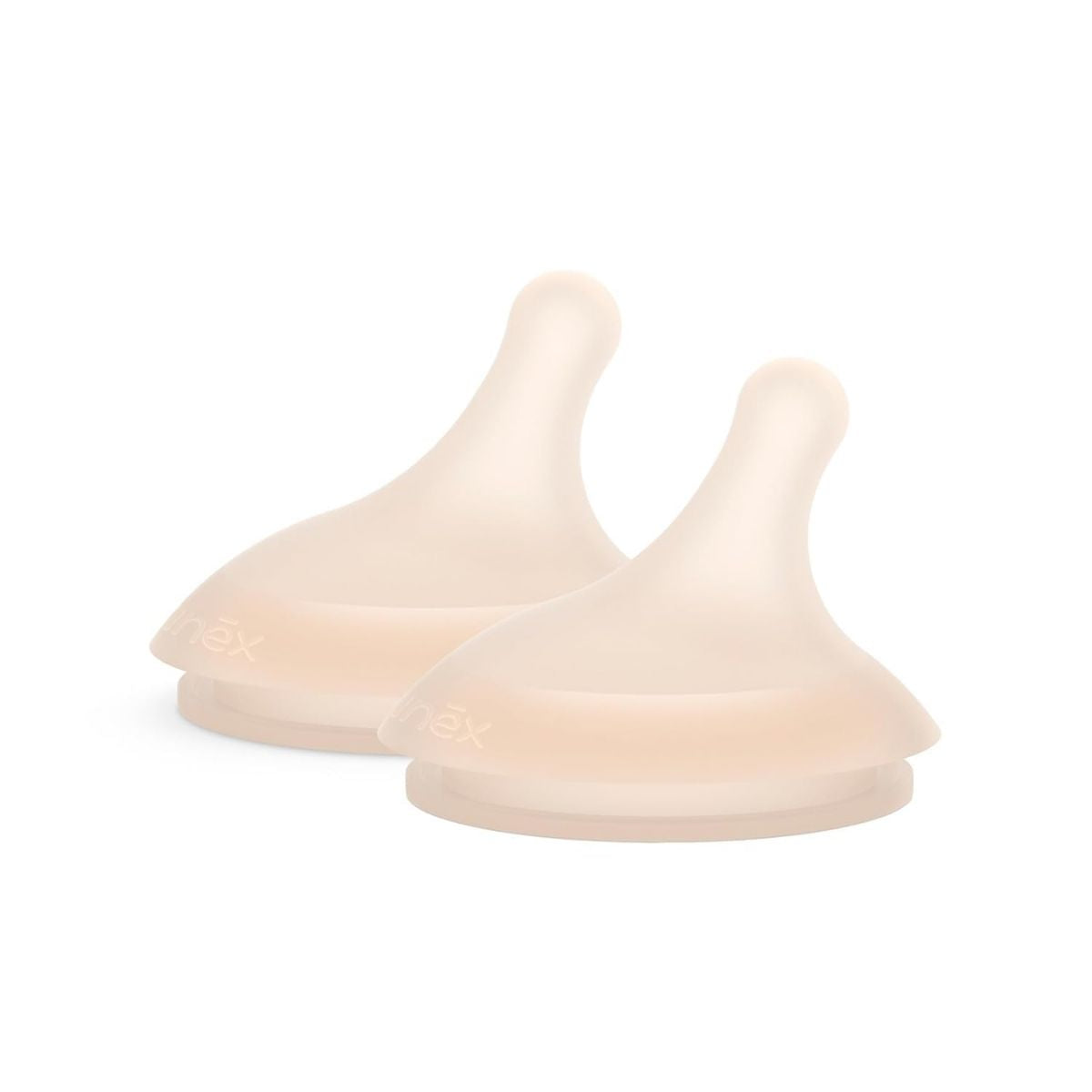 Suavinex Zero.Zero Asymmetrical Silicone Nipple Slow Flow 0M+ 2 Pack - Light Tone - Supports Healthy Development